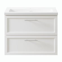 Dunes 800mm Wall Hung Single Vanity with Integrated Basin